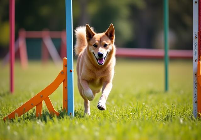 Entrenamiento de agilidad canina avanzada