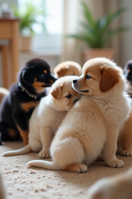 Clase de socialización para cachorros en Bogotá